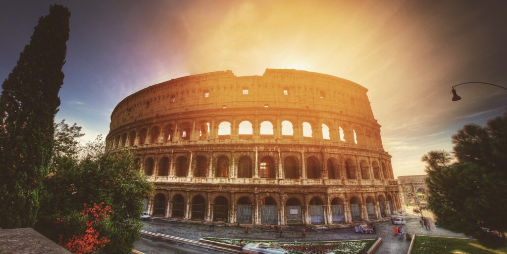 the colosseum in Rome